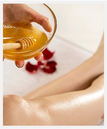 Laser hair removal treatment on the skin